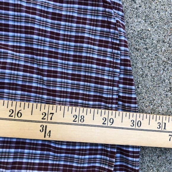 Vintage CARHARTT Button Down Shirt Men's LARGE Plaid Short Sleeve Collar Top - Picture 8 of 9